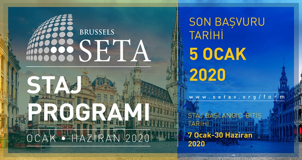“SETA Brüksel 2020 Staj Programı” başlıyor
